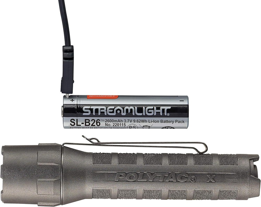 ... 88610 PolyTac X USB 600-Lumen Multi-Fuel Professional Tactical Flashlight