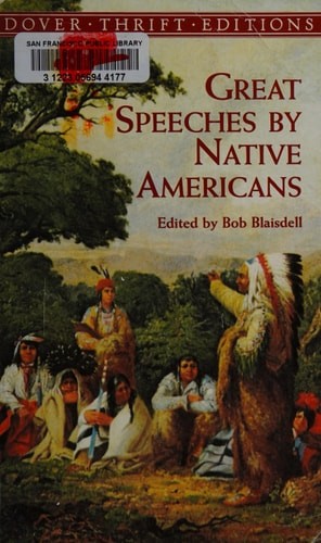 Great Speeches by Native Americans (Dover Thrift Editions) by , Acceptable Book