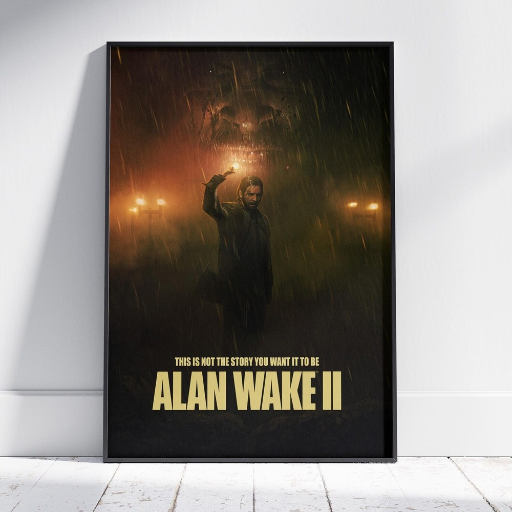 Alan Wake Poster | Survival Horror Video Game Wall Art Print Gamer Gift