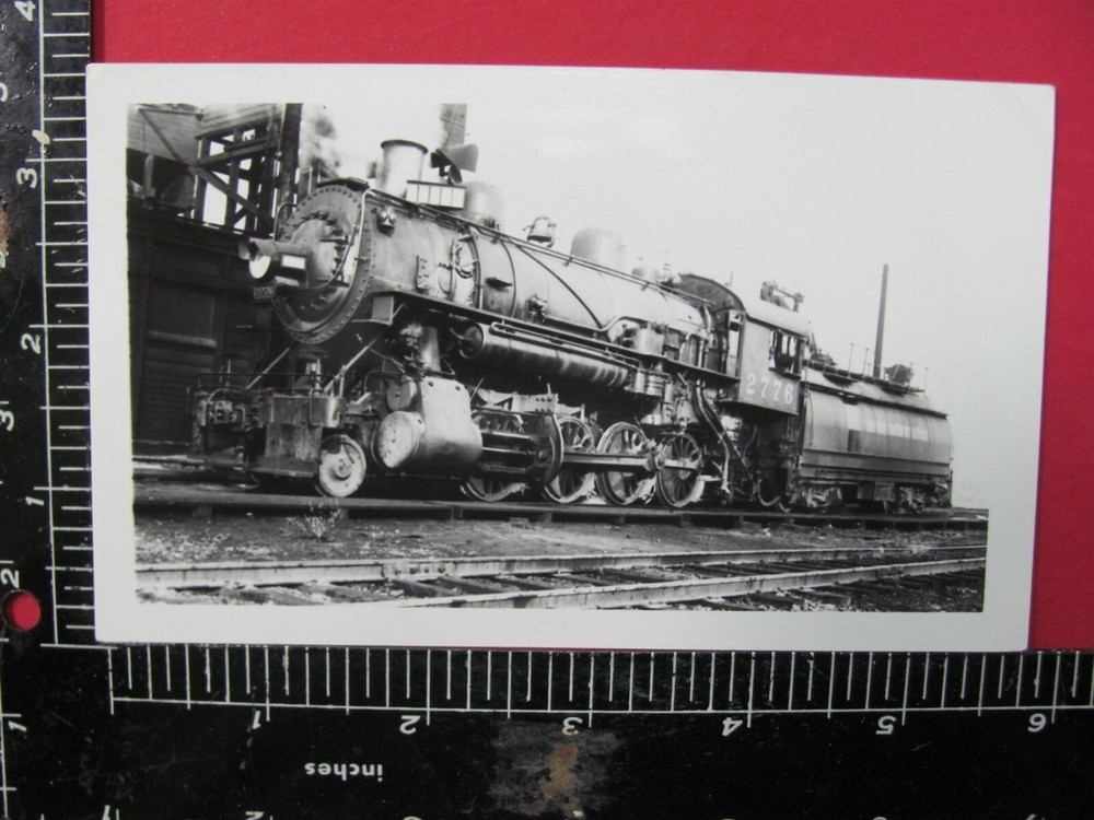 Southern Pacific Railroad 2-8-0 Locomotive #2776 B&W Photo 1940'S Ca Or Az Nm ??