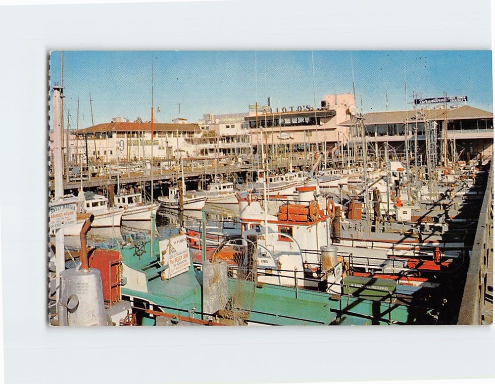 Postcard Fisherman's Wharf San Francisco California USA