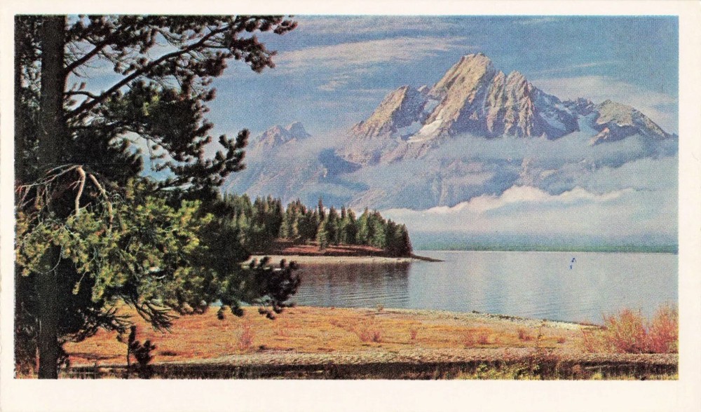 Mount Moran - Grand Teton National Park - Wyoming WY - Postcard