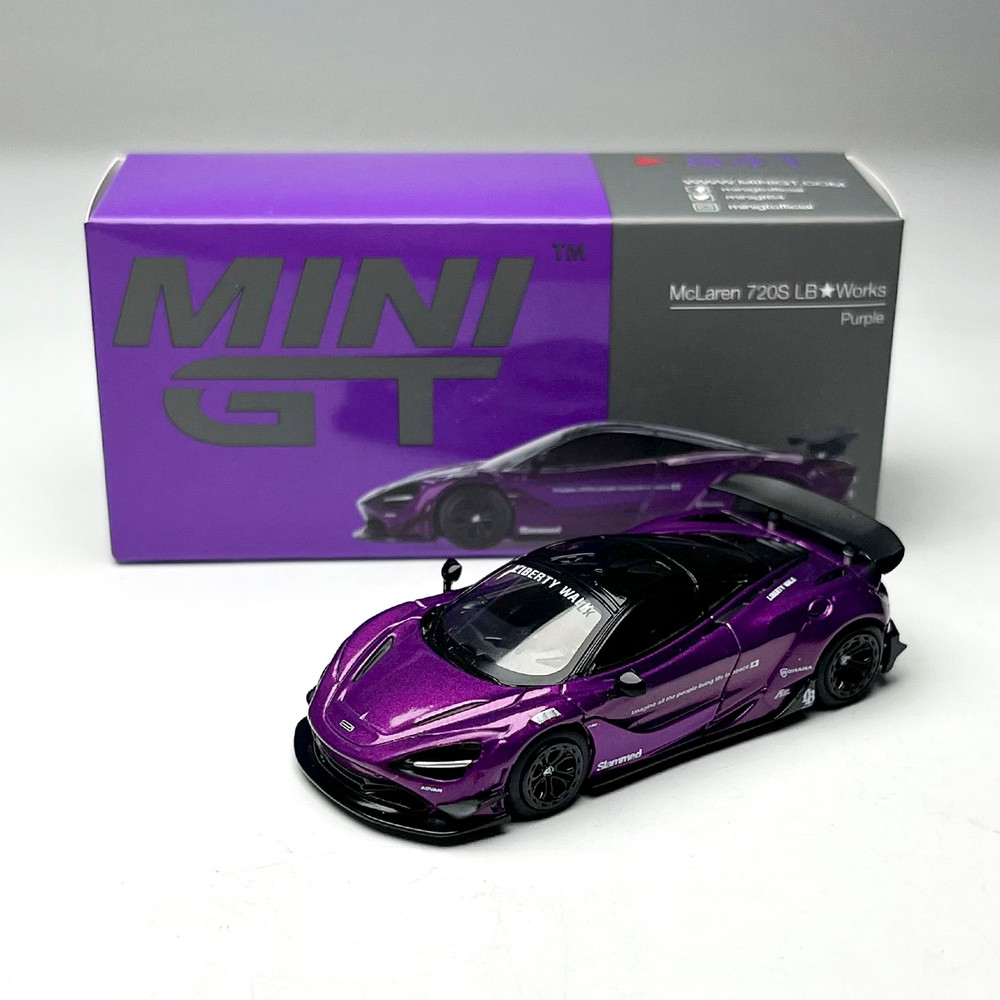 720S Purple 1/64 Mini GT Diecast Alloy Car Model Collectible