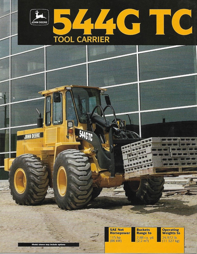 Equipment Brochure - John Deere - 544G TC - Tool Carrier - c1993 (E8513)