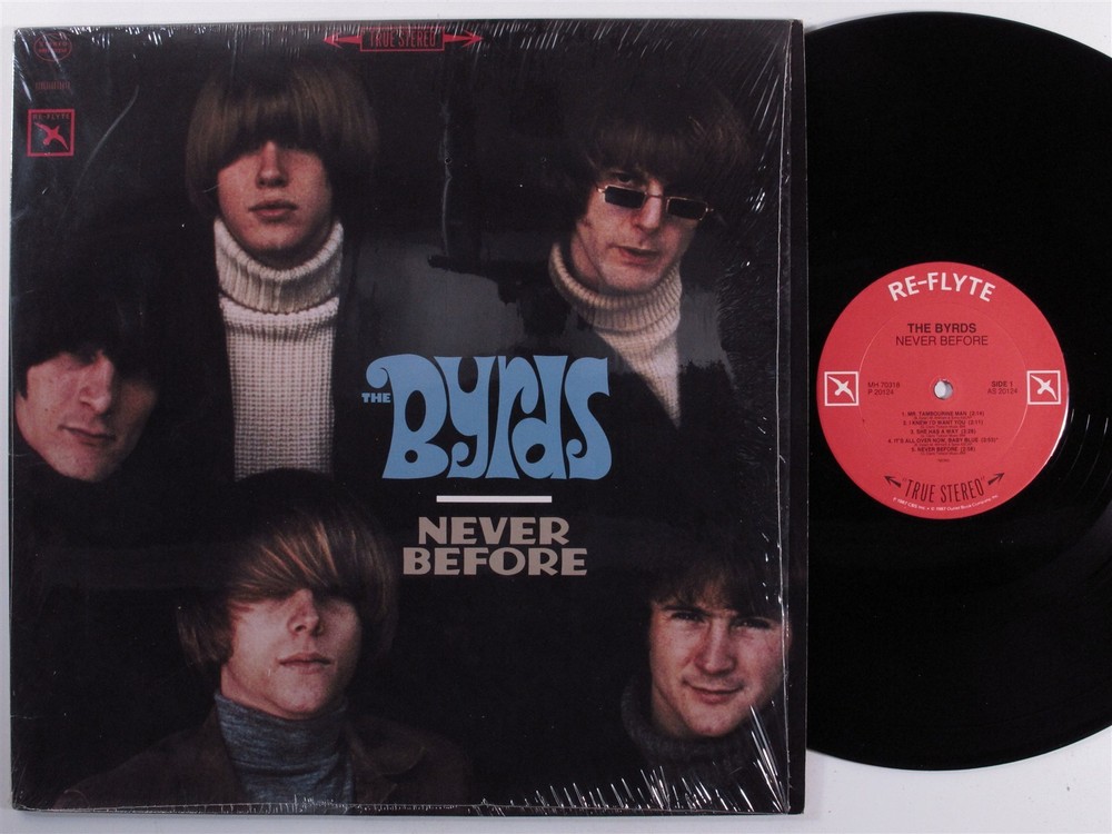 BYRDS Never Before RE-FLYTE LP VG+ SHRINK f
