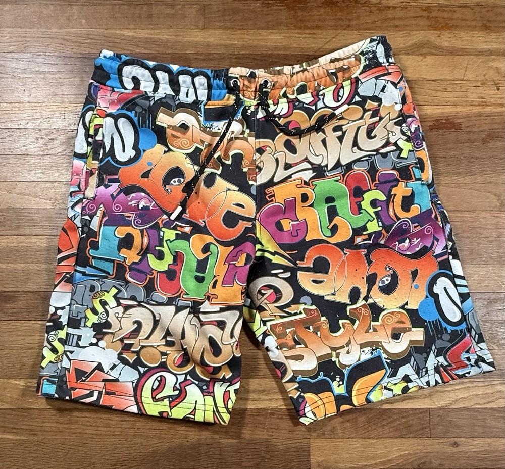 Graffiti Print Fresh Prints Of Belair Shorts Size Medium