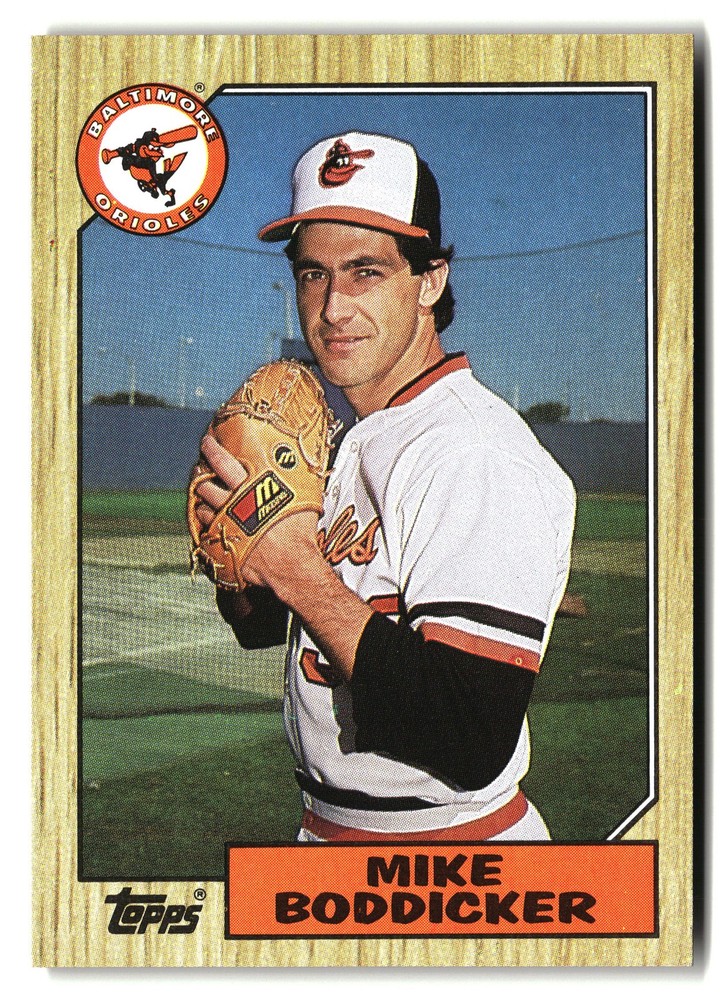 1987 Topps #455 Mike Boddicker