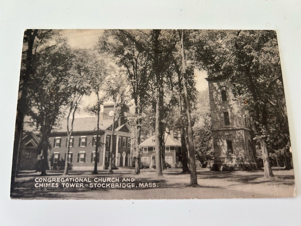 Congregational Church and Chimes Tower In Stockbridge Massachusetts Postcard