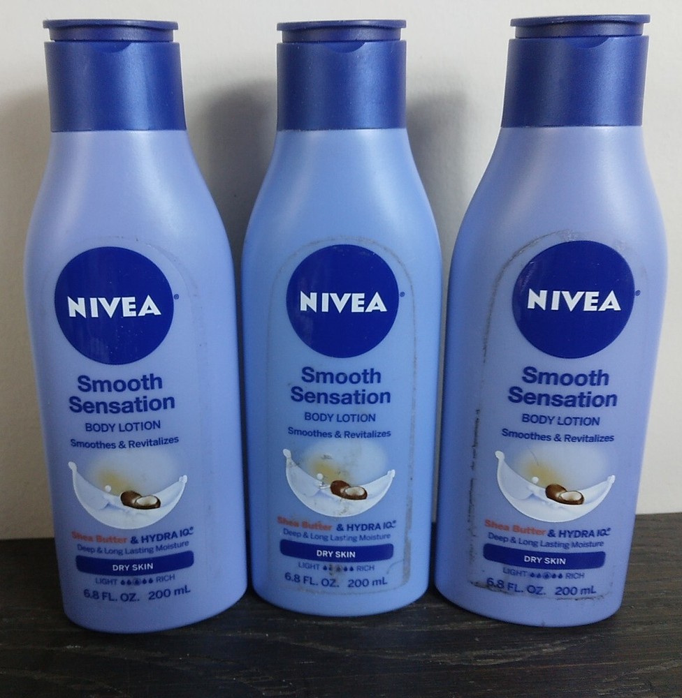 3-Pack Nivea Shea Butter Body Lotion 6.8 Oz for Dry Skin Moisture