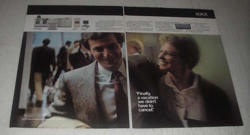 1985 Xerox Ad - 9700 Electronic Printing System, 8010 Star Workstation