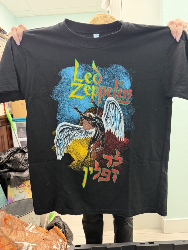 Vintage 90s Led Zeppelin T Shirt Band Concert Tour Swan Song Size XL