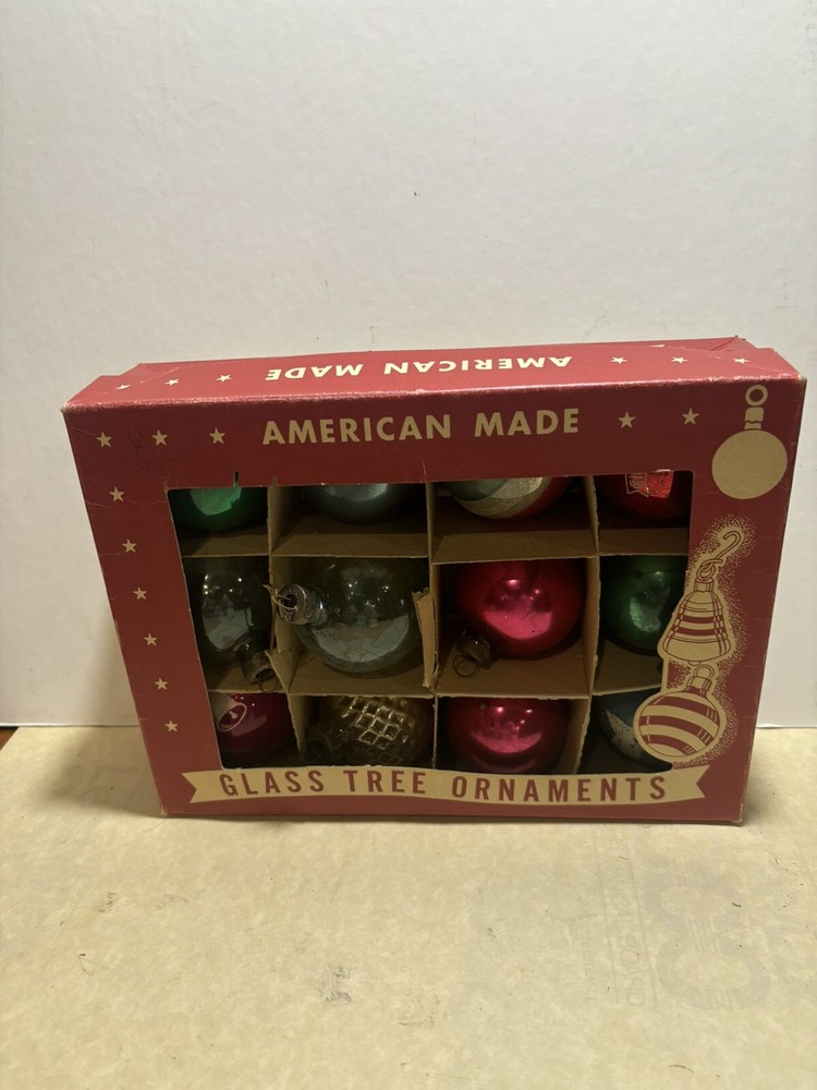 11 Handmade Vintage American Glass Christmas Tree Ornaments for Holiday Decor