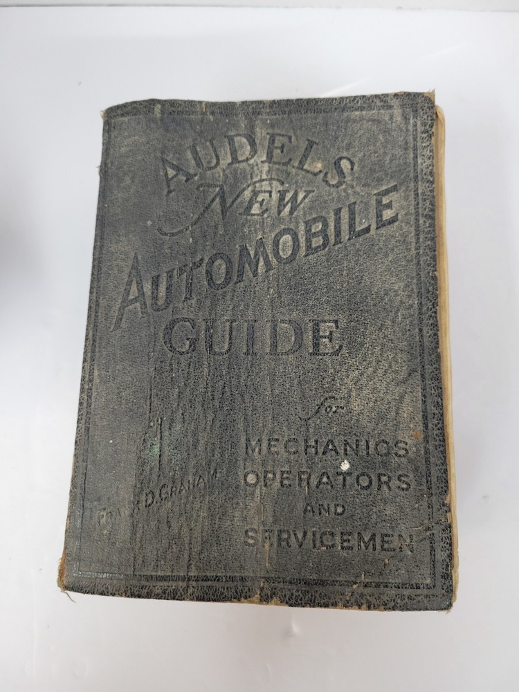Audels New Automobile Guide for Mechanics 1945 Edition Good Condition
