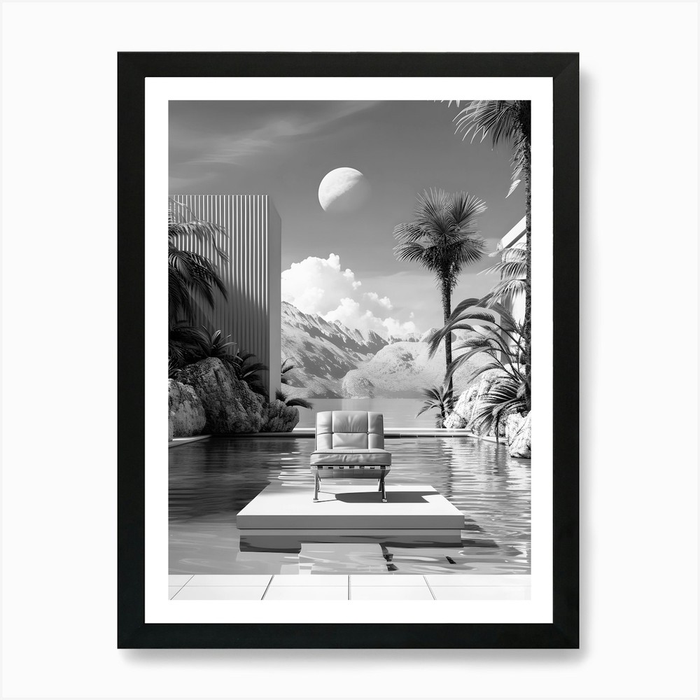 Black And White Photo 4 Art Print Framed Wall Art Poster Canvas Print Picture