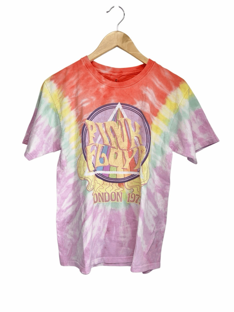 Pink Floyd Tee Womens Size Small Tie Dye Crewneck 100% Cotton Short Sleeve