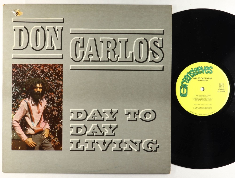 Don Carlos - Day To Day Living LP - Greensleeves Canada VG++
