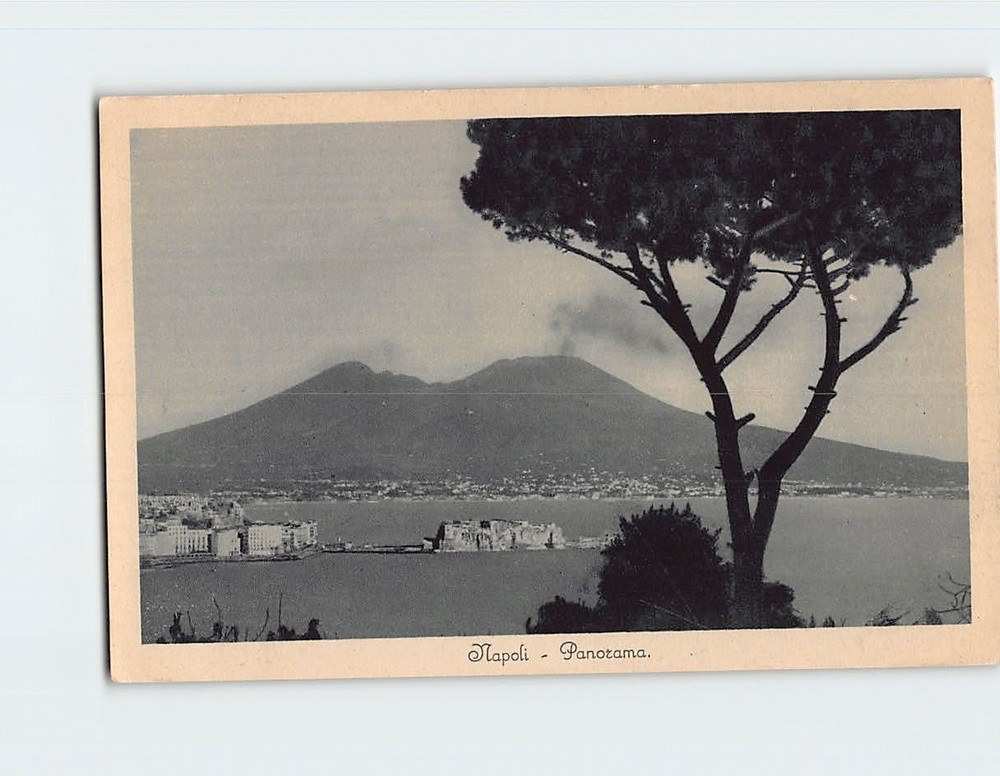 Postcard Panoramic View Naples Italy