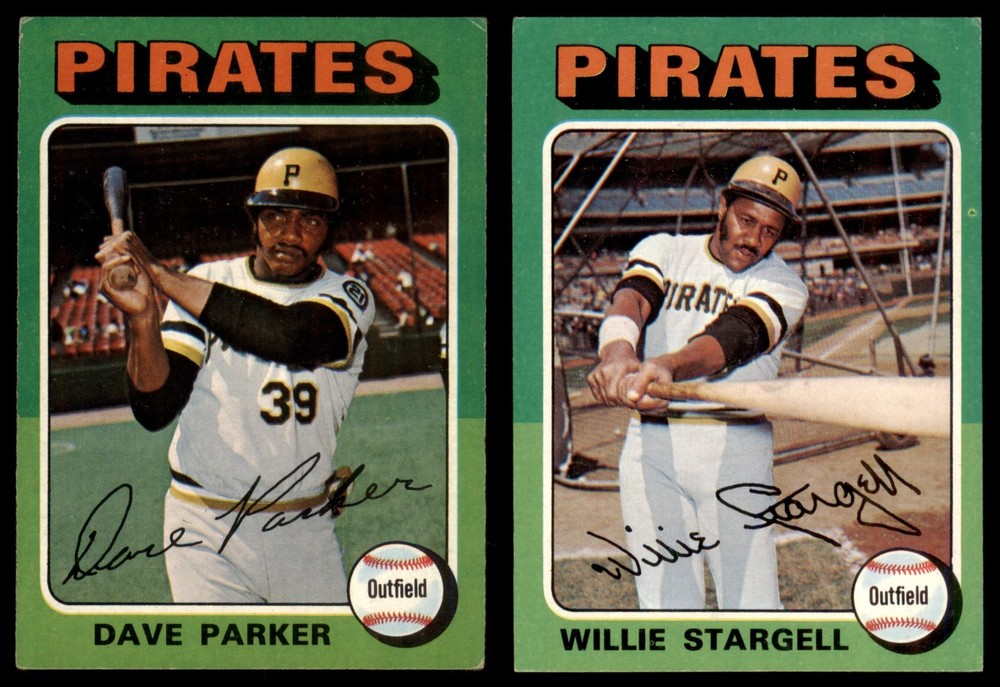 1975 Topps Pittsburgh Pirates Team Set of 5 in Excellent Condition