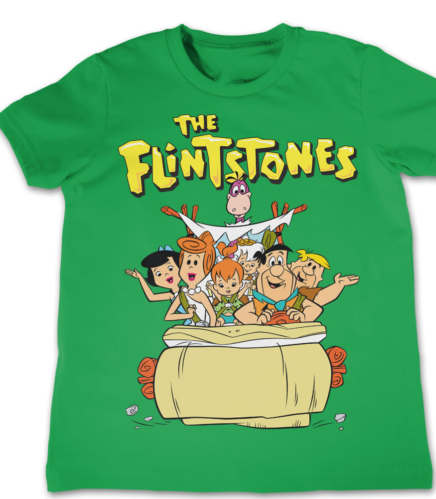 LOVELY SHIRT The Flintstones green T-shirt short sleeve S-5XL 87