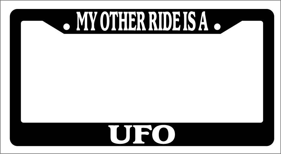 My Other Ride Is A UFO Novelty License Plate Frame