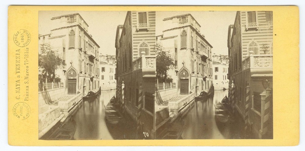 G2815 ~ ITALY – Venice Palazzo Widmannc.1860s Stereoview – C. Naya