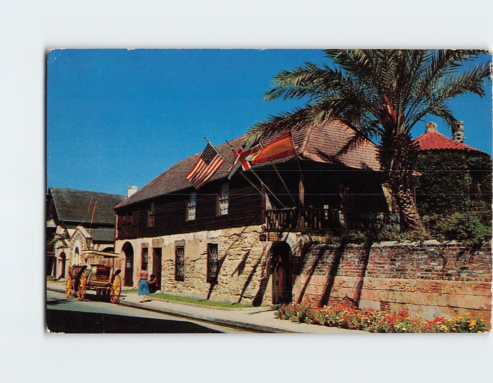 Postcard The Oldest House in St. Augustine Florida USA