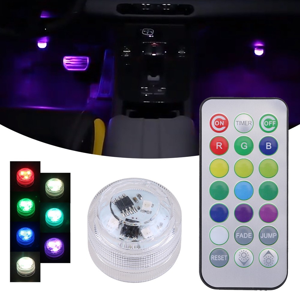 NEW LED Colorful Lights Wireless Ambient Lights For Car Home Party Bar Fish Tank