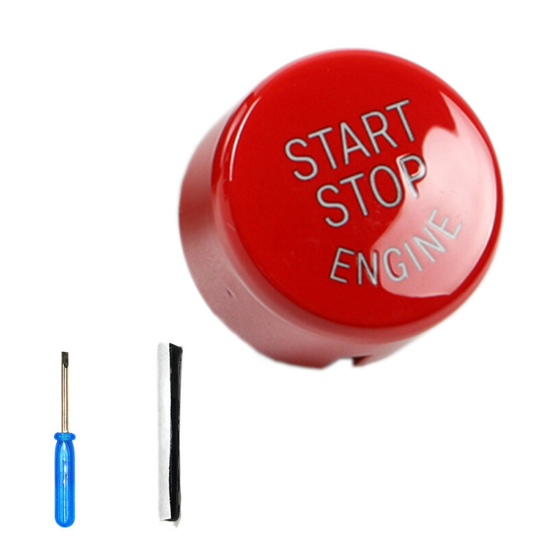 For BMW F48 F01 F20 F30 F/G Chassis Engine Start Stop Switch Button Cover Red
