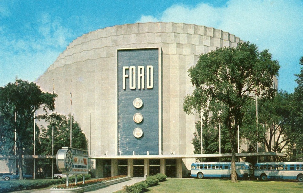 Ford Rotunda, World's Fair Reconstruction, Dearborn, Michigan, UNP, VG -POSTCARD