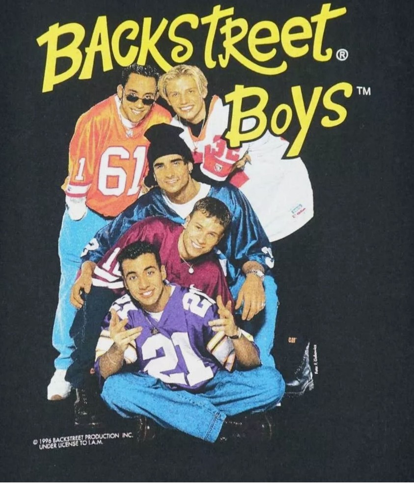 Vintage 1996 Backstreet Boys T-Shirt - Perfect Gift for Fans