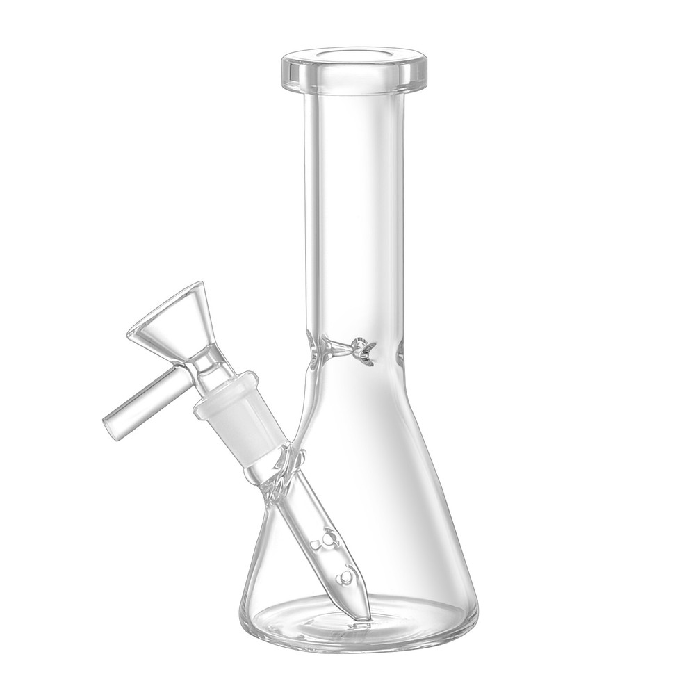 Mini Glass Bong Portable Water Pipe with 10mm Bowl for Smooth Smoking