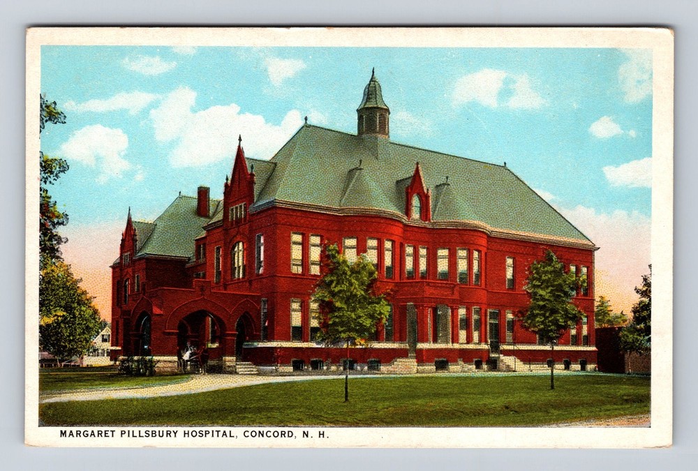 Concord NH-New Hampshire Margaret Pillsbury Hospital Vintage Postcard