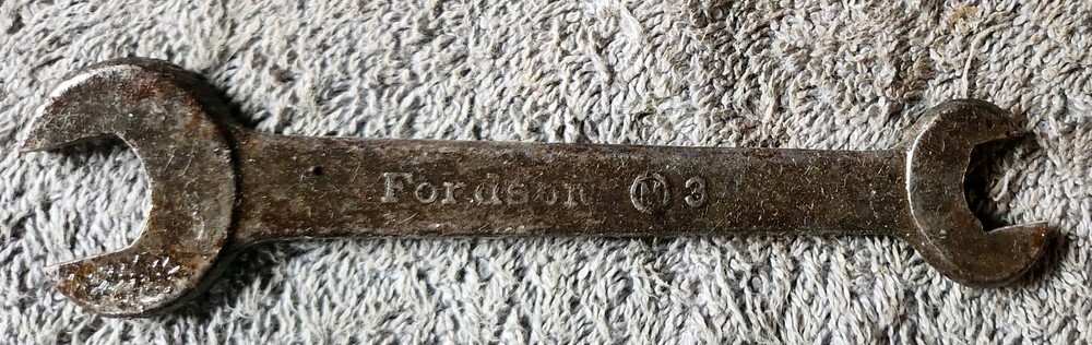 Old Vintage FORDSON 3 small DOE Tractor Farm Implement Wrench Tool