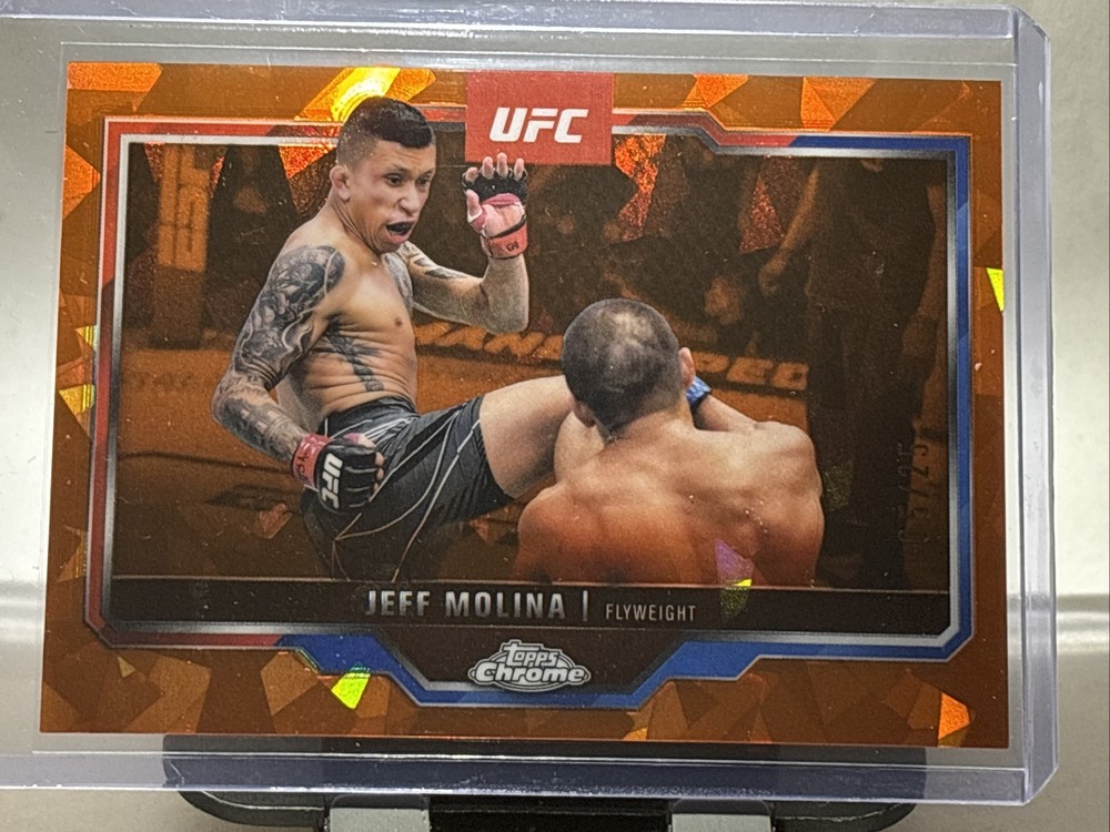 2025 Topps Chrome UFC Sapphire Edition - Jeff Molina, Jeff Molina #90 Orange /25