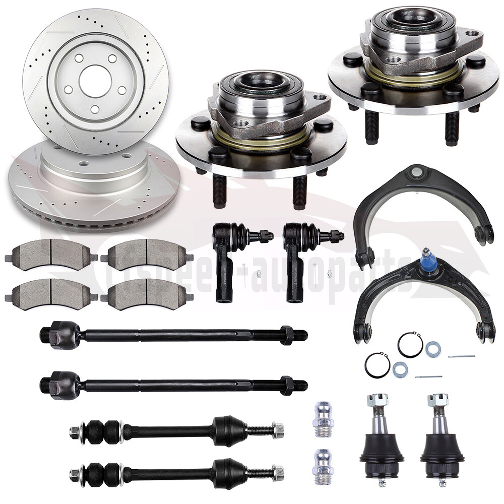 14PCS Suspension Kit for Dodge Ram 1500 – Control Arms, Tie Rods, Ball Joints, Sway Bar