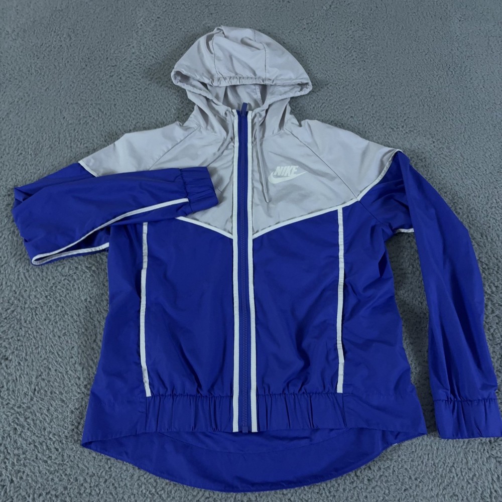 Nike Jacket Womens Small Purple Sportswear Windrunner Woven Windbreaker Track