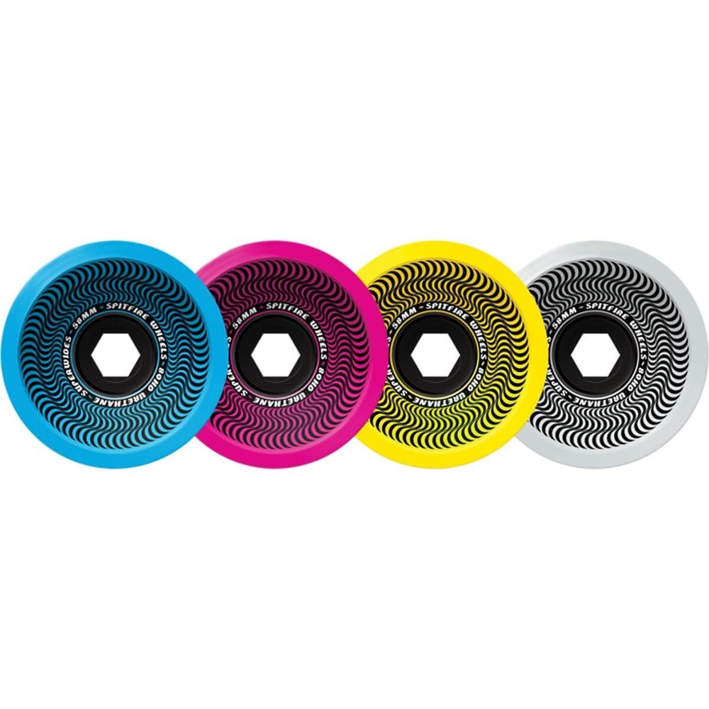 Spitfire Wheels 80HD Superwide CMKY Skateboard Wheels - 58mm 80a (Set of 4)