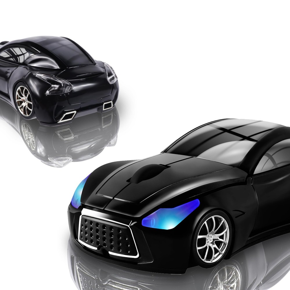 Cool Sport Car Shaped Wireless Optical Mouse for Computer – Stylish and Cordless Design for Ultimate Convenience and Performance