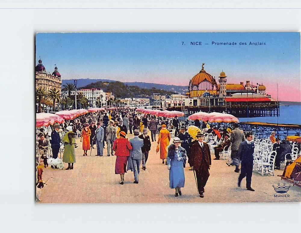 Postcard Promenade des Anglais Nice France