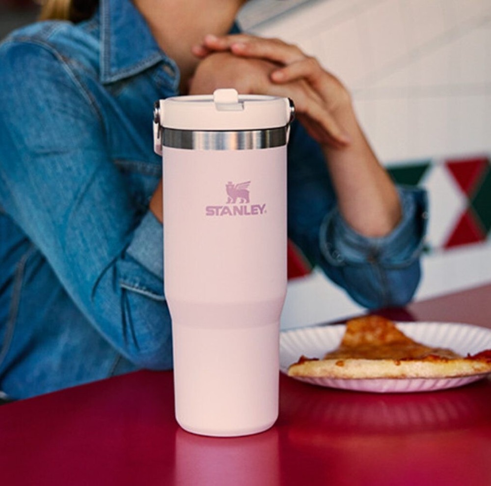 Stanley Iceflow Flip Straw 2.0 30oz Tumbler in Soft Rose Quartz  
