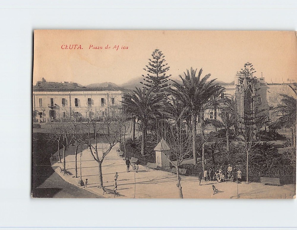 Postcard Plaza de Africa Ceuta Spain