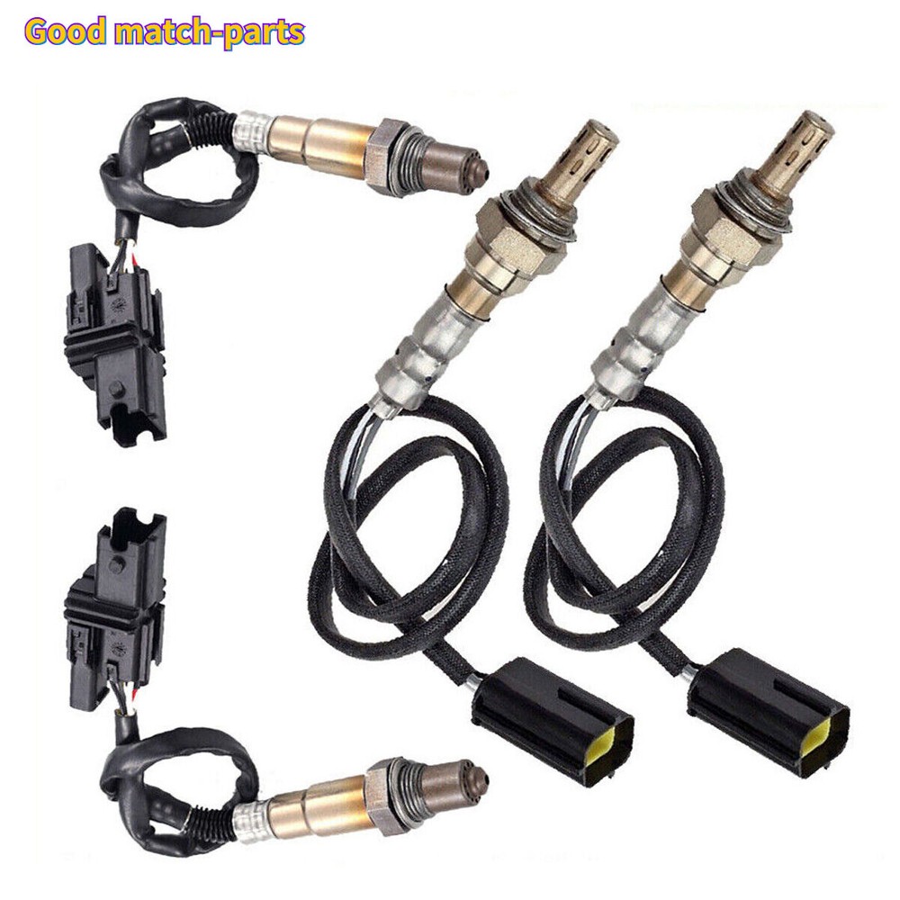 4pcs Oxygen O2 Sensor for 2007-2008 Infiniti FX35 M35 3.5L Upstream+Downstream