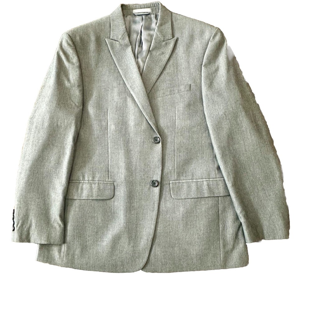 Joseph Abboud Men's Suit Jacket Blazer Sport Coat 42S Gray Stripe 2 Button