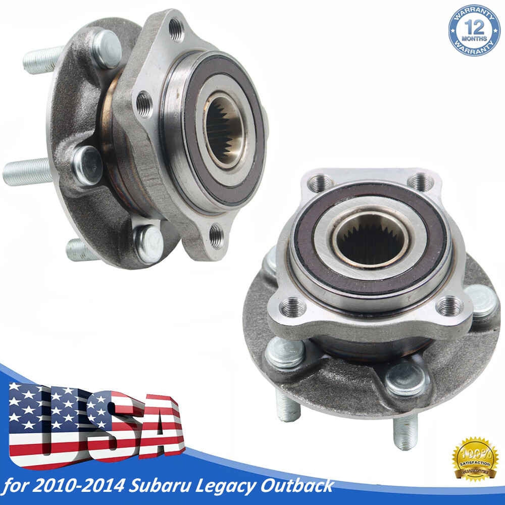 2 New 513303 Front Wheel Hub Bearings for 2010-2014 Subaru Legacy Outback