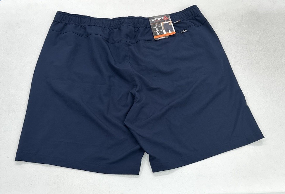 Gerry Men’s Pull-On Trail Shorts, Blue, Size XXL