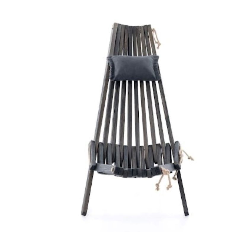 Scandinavian Handmade Foldable Garden Chair - Eco Wood, Bio Oils 50x80x100 cm