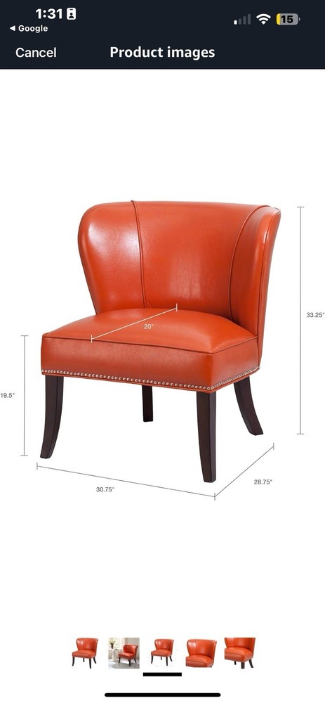 Madison Park Hilton Stylish Accent Chairs for Living Room Decor