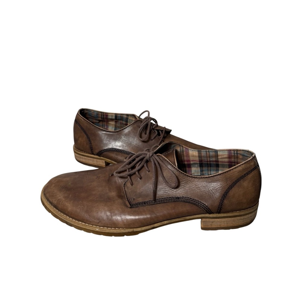 Bed Stu Carson Men’s 12 Distressed Leather Lace up Academia Rustic Artisan Folk