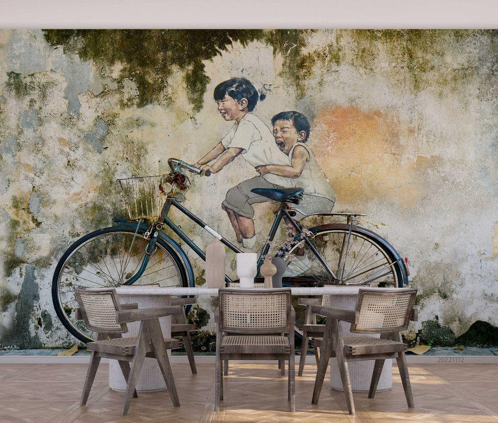 3D Boy Girl Graffiti Wall Murals Wallpaper Murals Wall Sticker