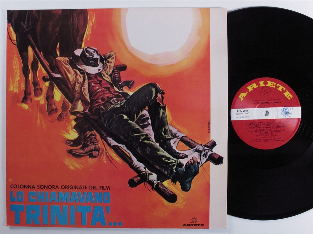 LO CHIAMAVANO TRINITA OST Di Franco Micalizzi ARIETE LP italy c